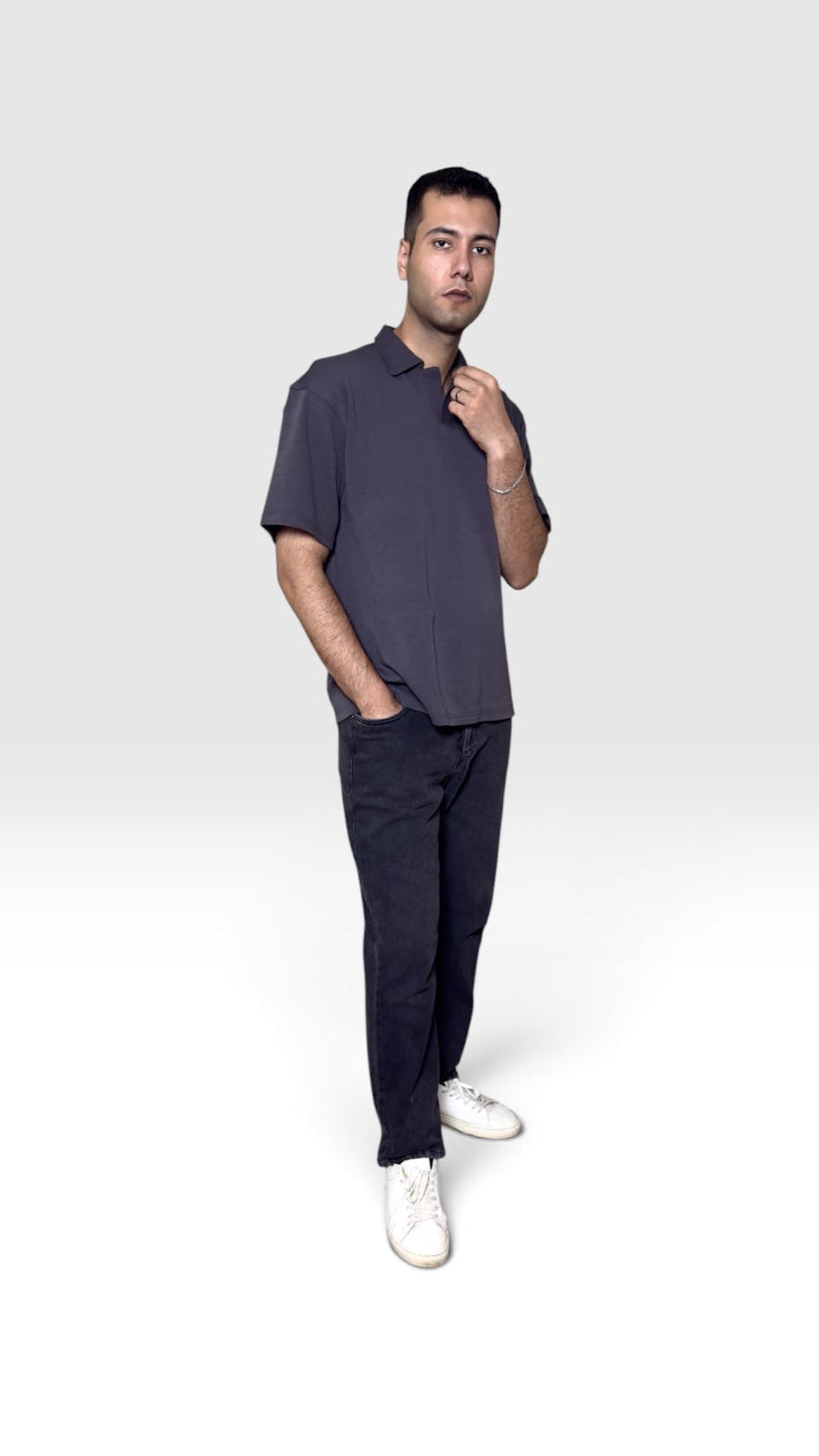 gray polo