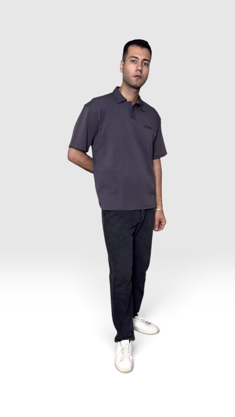 gray polo