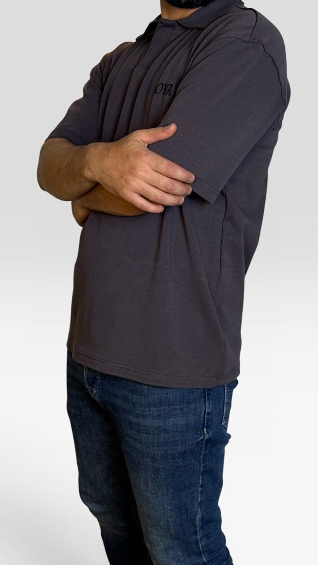 gray polo